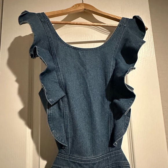 Denim Cutout Jumpsuit - Picture 2 of 3